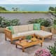 Option Teak + Beige Cushion