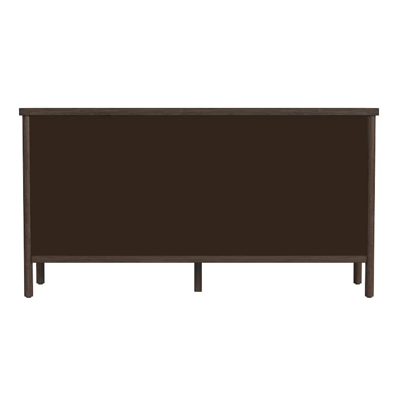 Lennon 6 Drawer Rounded Leg Wood Dresser