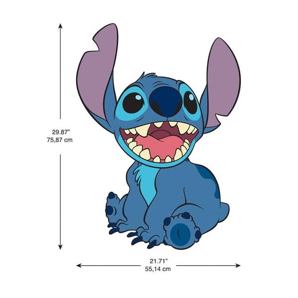 Stitch Giant Peel And Stick Wall Decals by RoomMates