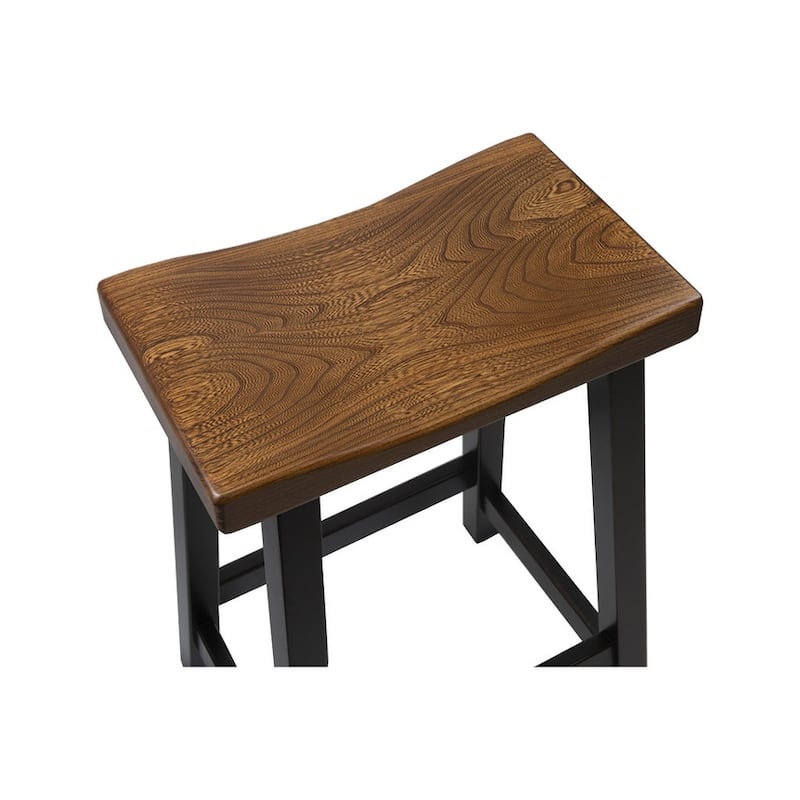 Amish Made Maple Urban Bar Stool with Elm Seat