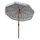preview thumbnail 9 of 7, SAFAVIEH Outdoor Sydney 6.5-Foot Tilt Beach Umbrella