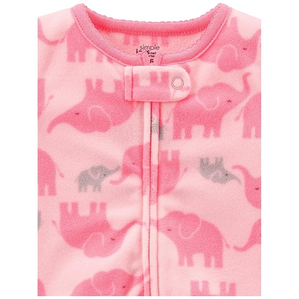 Simple Joys by Carters Baby Girls 2-Pack Fleece Footed Sleep and Play