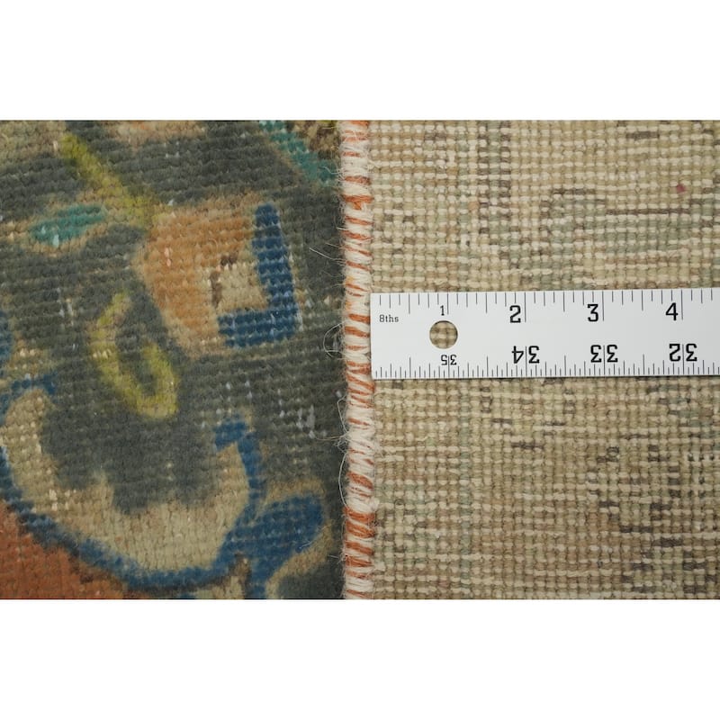 Hand Knotted Oriental 100% Wool Carpet Traditional Medallion Oranges & Rust Tabriz Area Rug - 6' 2'' X 4' 6''
