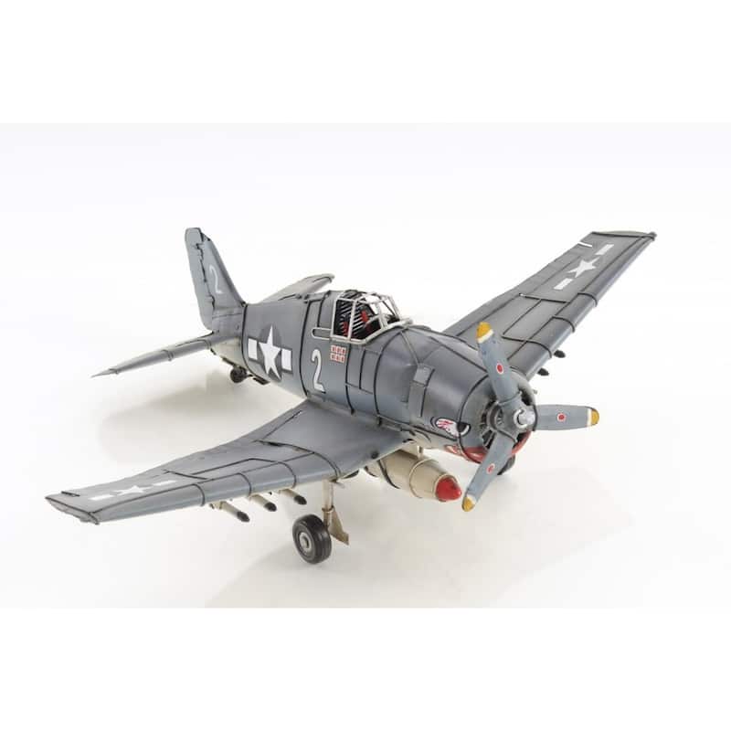 HomeRoots Grumman F6F Hellcat Sculpture - 14.5' X '6' X '12