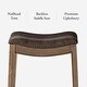 preview thumbnail 63 of 98, Maven Lane 31" Adrien Saddle Kitchen Bar Height Stool - N/A