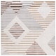 preview thumbnail 15 of 13, SAFAVIEH Palma Annushka Mid-Century Modern Rug 3' Square - Beige/Light Grey - Square