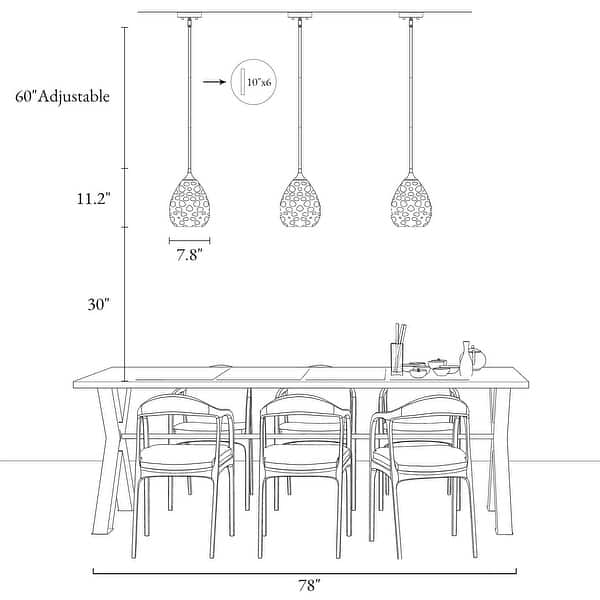dimension image slide 0 of 2, Modern Gold 1-Light Hand-blown Teardrop Glass Pendant Light for Kitchen Island - 7.8" W x 11.2" H