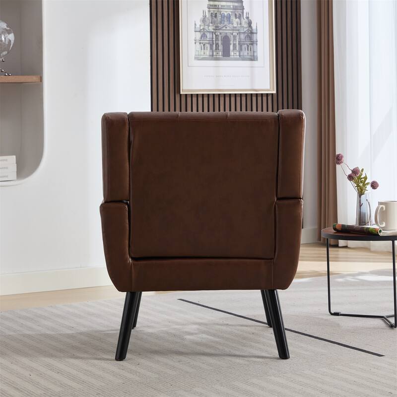 Modern Ergonomics Accent Chair with Black Legs