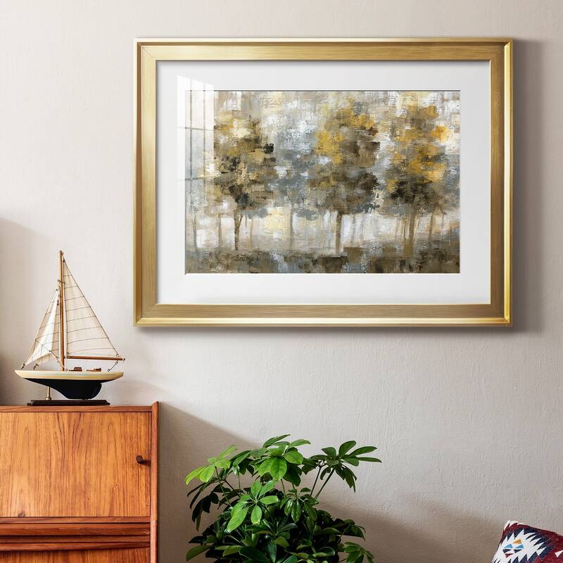Linen Trees Premium Framed Print - Ready to Hang