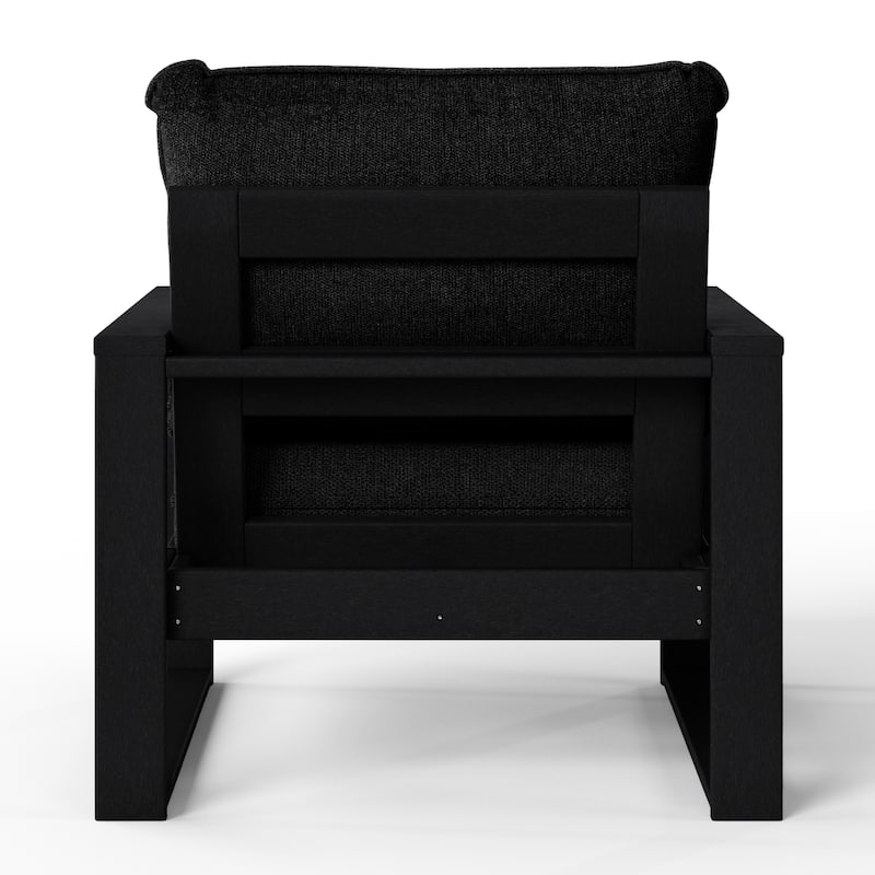 Endless Patio Deep Seating Club Chair with Black Frame (Set of 2)