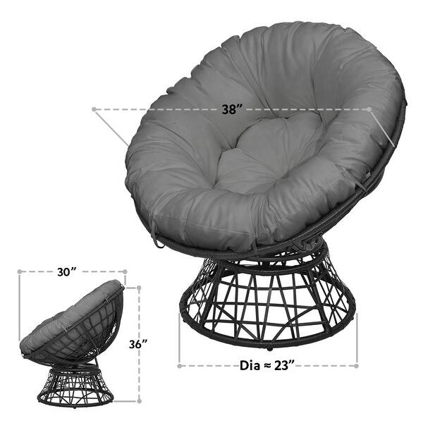 Maypex Woven Wicker Papasan Chair with Cushion Bed Bath & Beyond