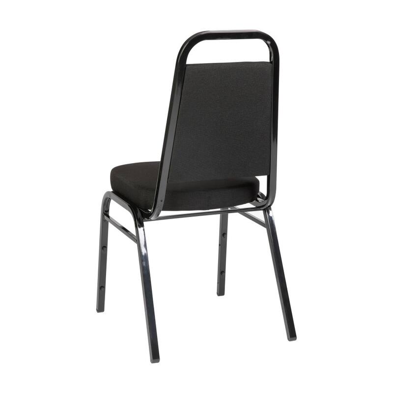 4 Pack Trapezoidal Back Stacking Banquet Chair - 20.25"D x 17.5"W x 36"H