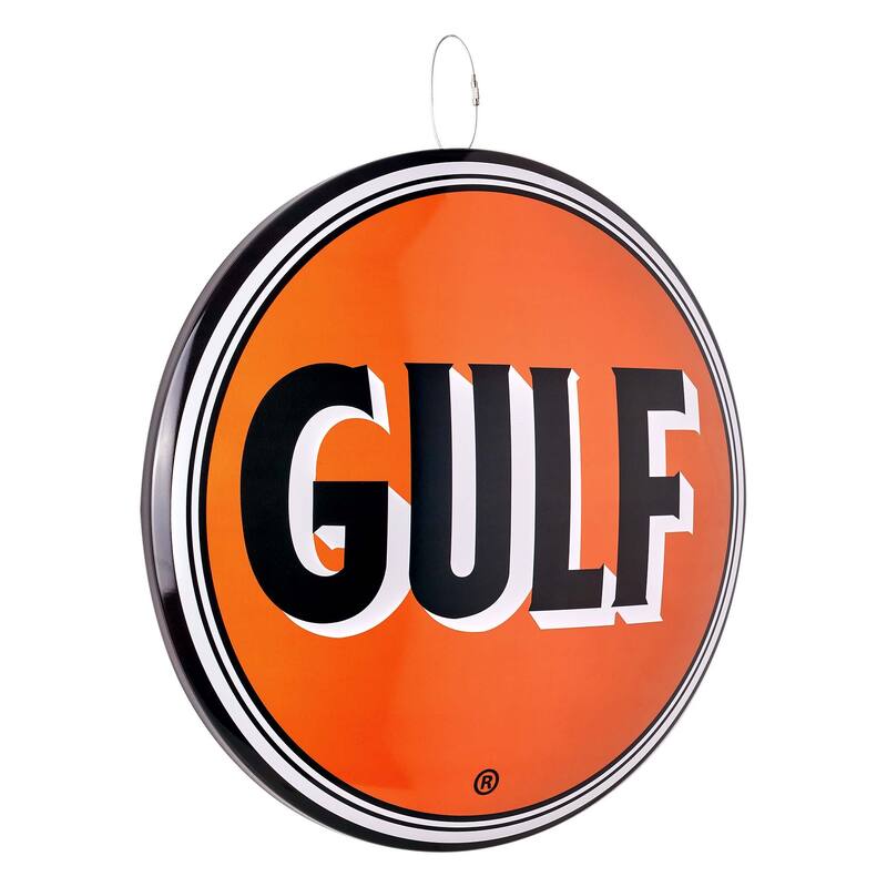 American Art Decor Round Dome Metal Sign - 15" x 15"