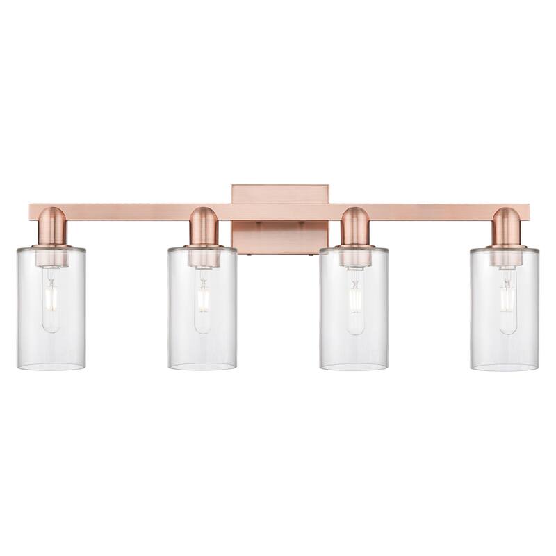 Innovations Lighting Endless Possibilities Arcadia - Clymer - 4 Light 31" Bath Vanity Light - Clear/Antique Copper