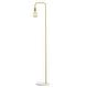 preview thumbnail 12 of 21, JONATHAN Y Haines 60" Minimalist Edison Metal/Marble Floor Lamp, Gold Brass Gold