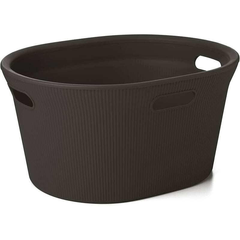 1 Bu / 35 L Ribbed Laundry Basket - Capacity: 35l - Capacity: 35l