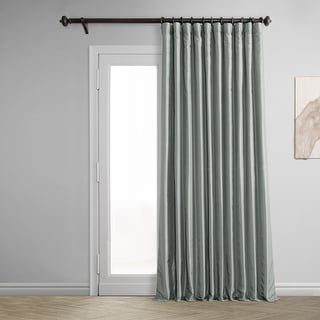 Faux Silk Extra-wide Blackout Curtain