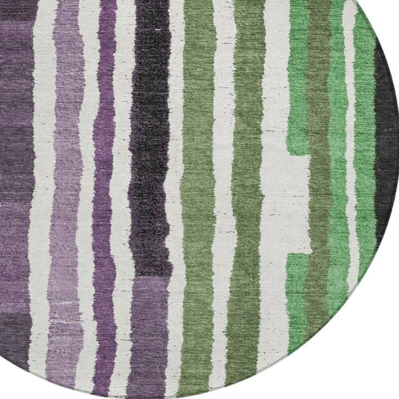 HomeRoots Striped Transitional Rectangle Outdoor Rug