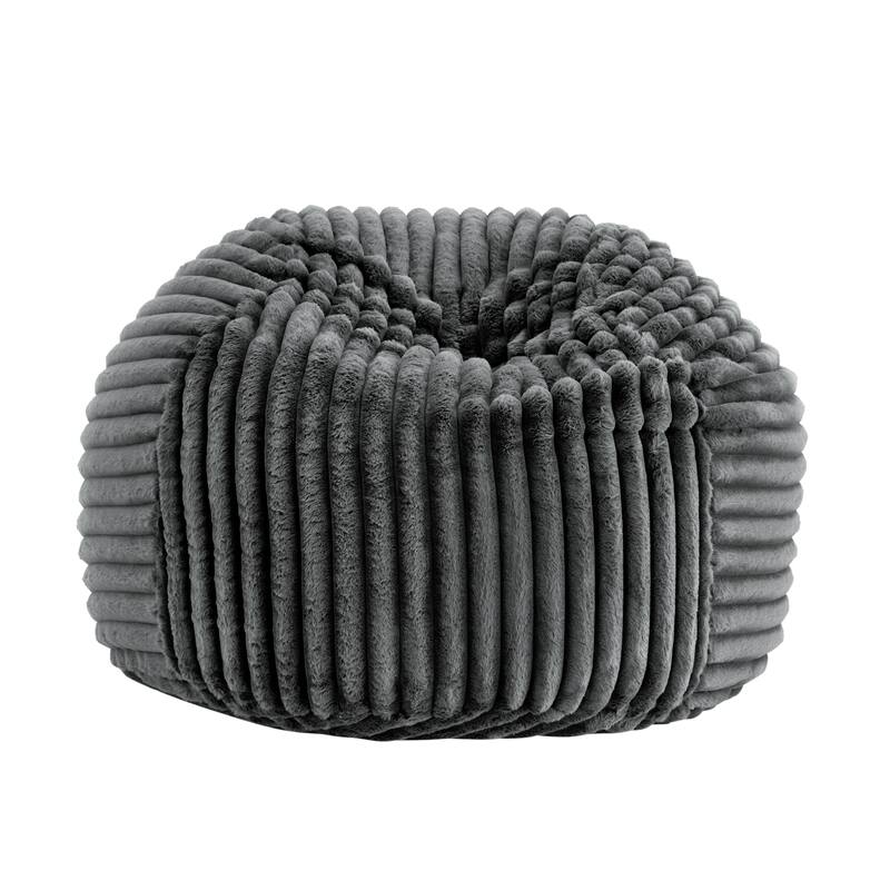 40 inch Minky Gunmetal Memory Foam Lounger
