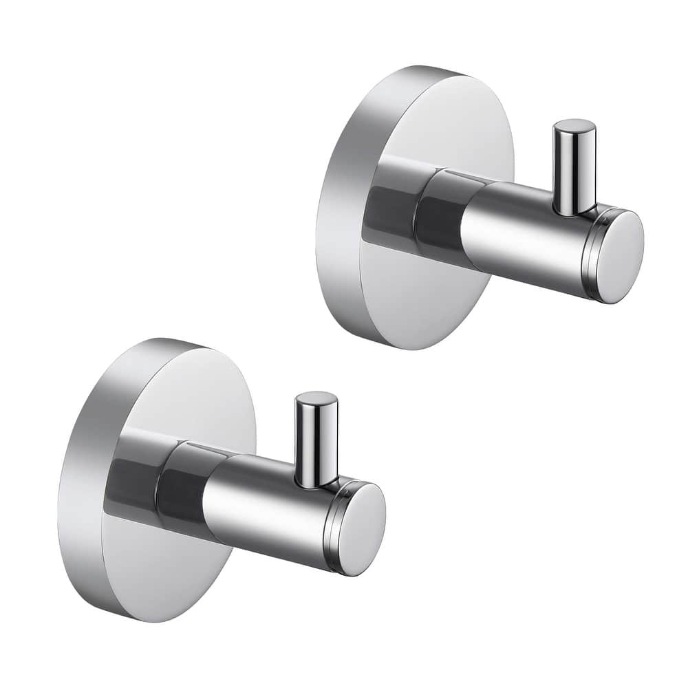 Circular Bathroom Towel & Robe Hook 2 Count