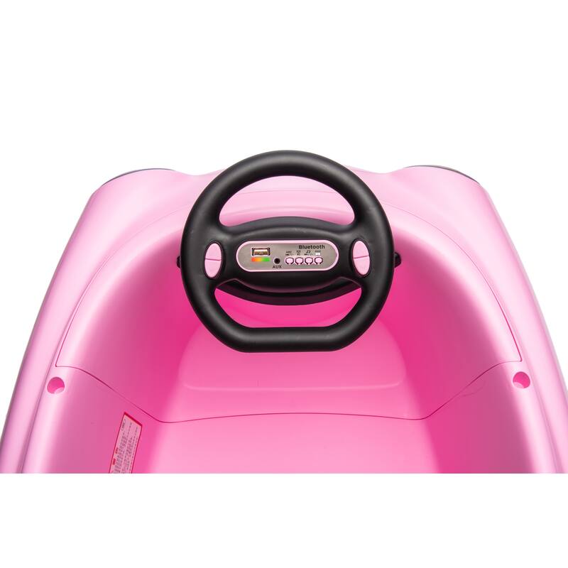 Bumper Car For Kids with LED Lights 360° Spin 12v Dual Drive Children's Electric Car