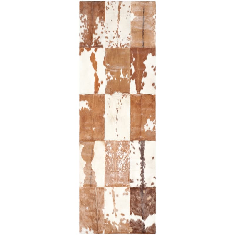 SAFAVIEH Handmade Studio Leather Shiona Modern Leather Rug