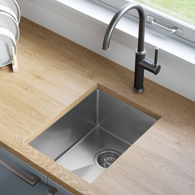 KRAUS Standart PRO Undermount Single Bowl Stainless Steel Kitchen Sink