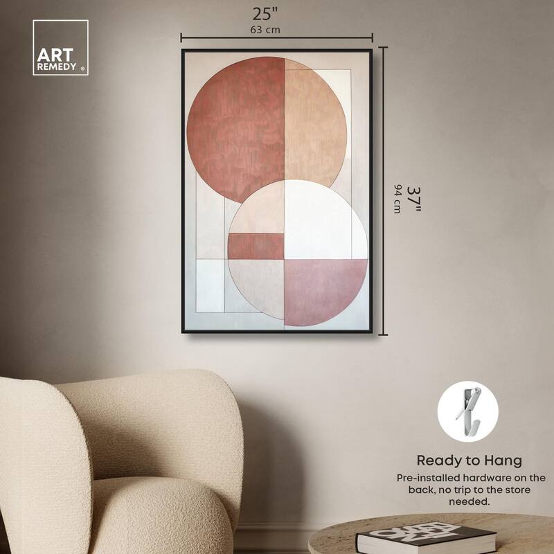 Modernist Circles I Canvas by Art Remedy