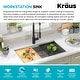 preview thumbnail 25 of 162, KRAUS Kore Workstation Undermount Stainless Steel Kitchen Sink