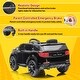 preview thumbnail 6 of 12, Licensed Land Rover 12V Kids Electric Car with Remote Control, Music Player, Adjustable Speed, Safety Belt & Shock Black