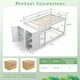 preview thumbnail 5 of 8, Twin Size Bunk Bed with Convertible Bookcase and Ladder-White