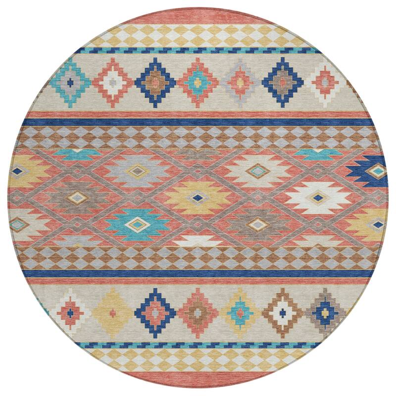 Machine Washable Indoor/ Outdoor Global Clemente Chantille Rug