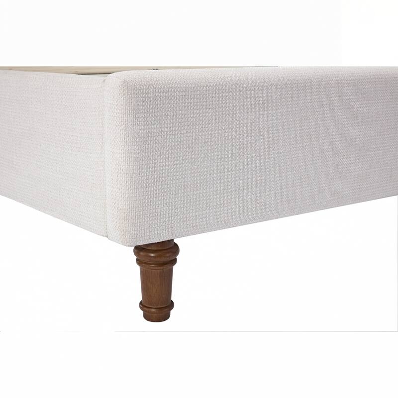 High Headboard Upholstered Platform Bed No Box Spring Needed