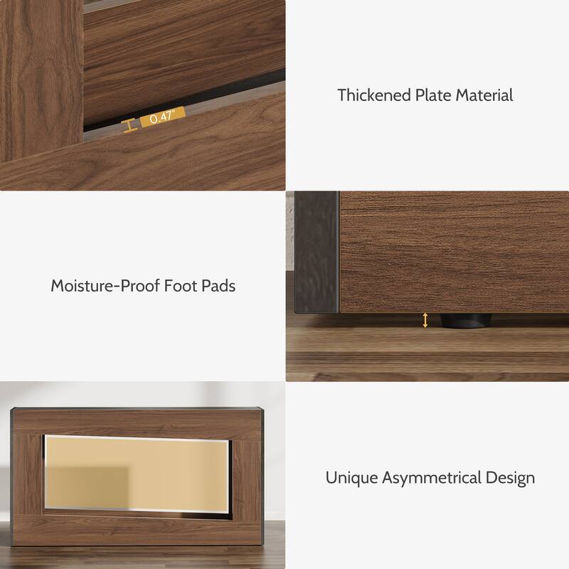 63-Inch Wood Console Table, Long Entryway Table with Storage Shelf, Farmhouse Narrow Sofa Table