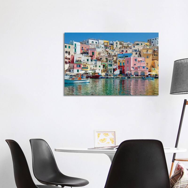 iCanvas "Marina Corricella II, Procida Island, Gulf of Naples, Campania Region, Italy" by Panoramic Images Canvas Print - 26x40x1.5