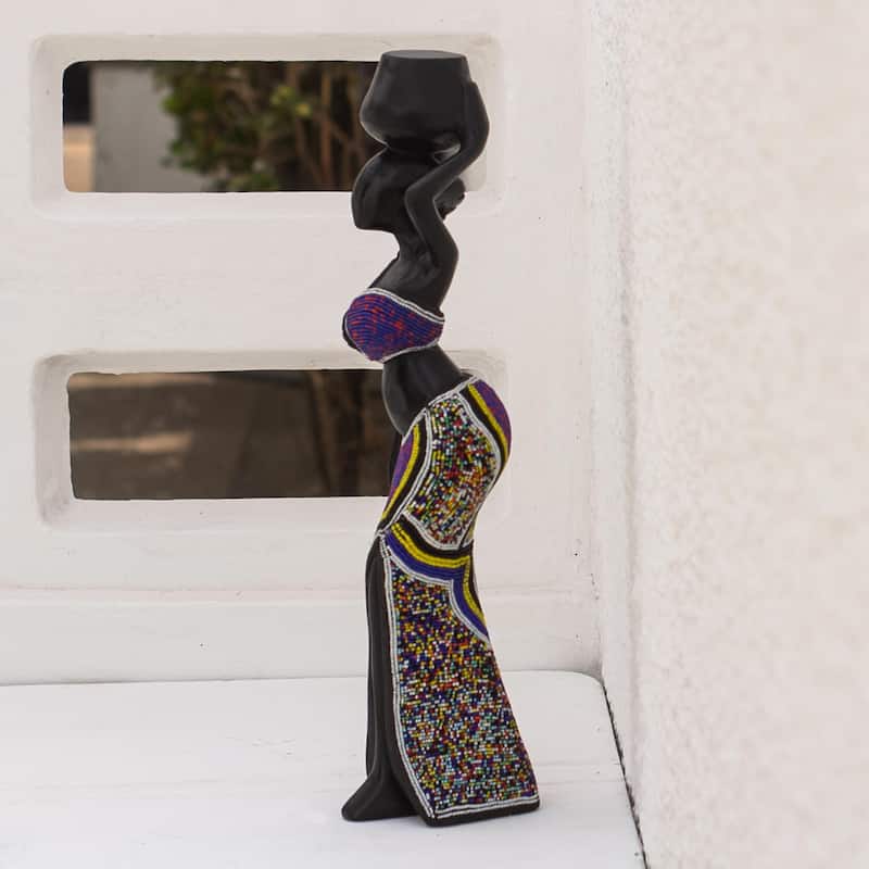 Novica Handmade Ohemaa Sese Wood Sculpture