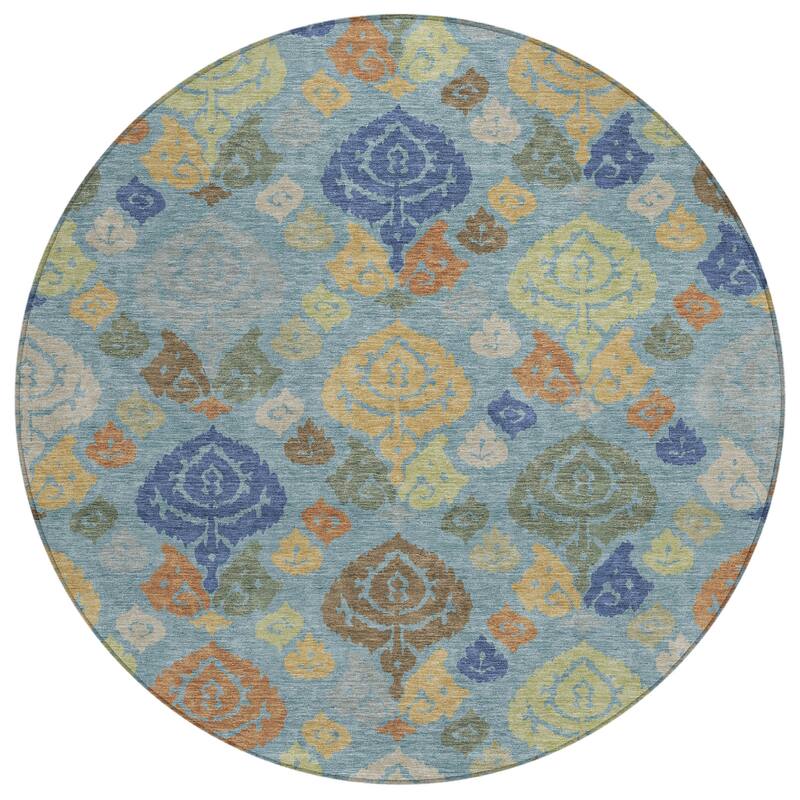 Machine Washable Indoor/ Outdoor Casual Zona Chantille Rug