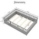 preview thumbnail 2 of 12, Full Size Floor Bed with Super High Security Barrier