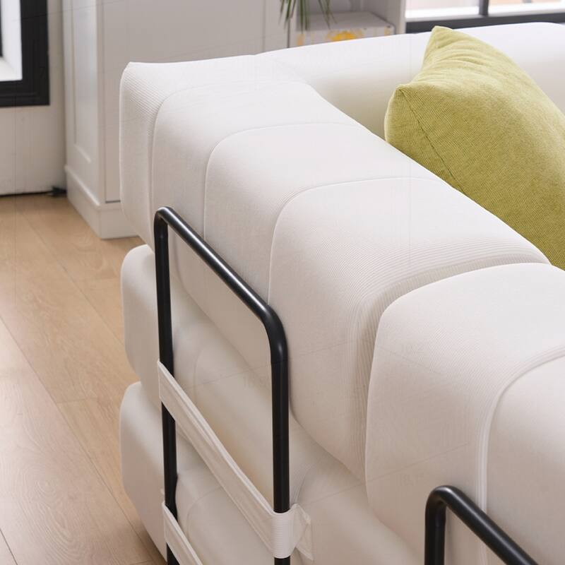 Versatile Convertible Sofa Bed with Plush Pillows for Any Living Space