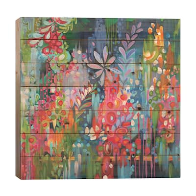 Lush Print On Wood by Stephanie Corfee - Multi-Color