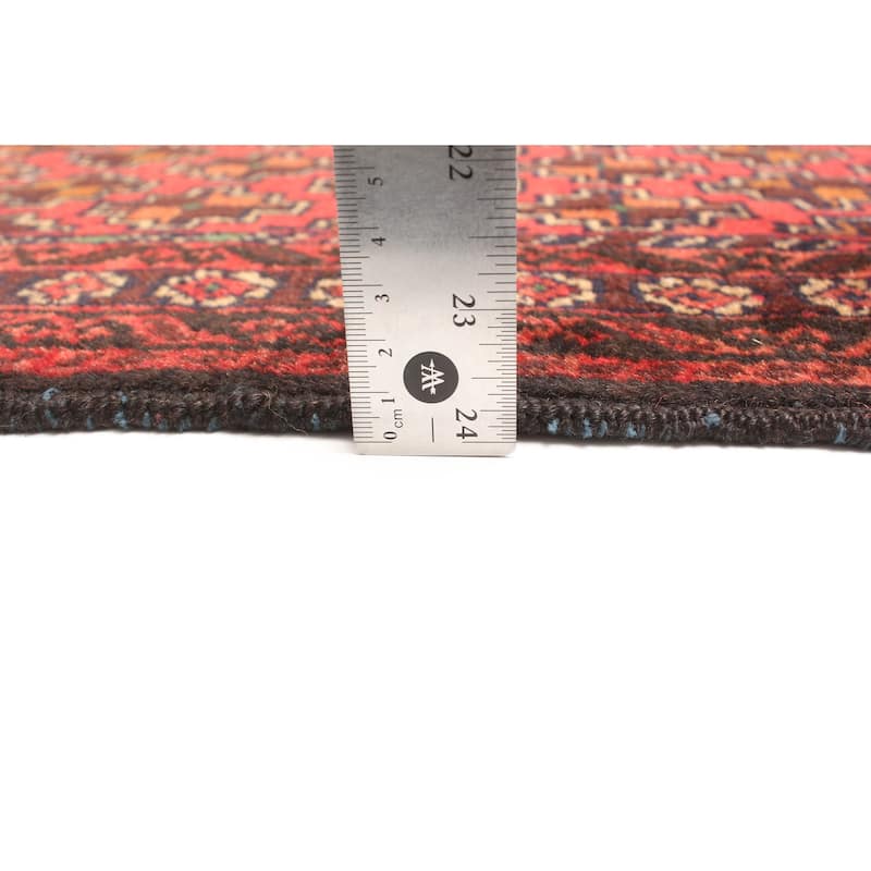 ECARPETGALLERY Hand-knotted Teimani Red Wool Rug - 2'6 x 4'0