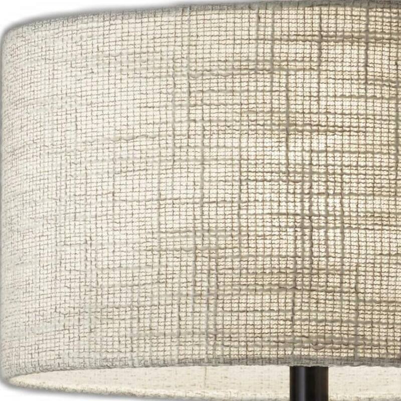 Black Metal Tapered Base Table Lamp - 13 x 13 x 21.5