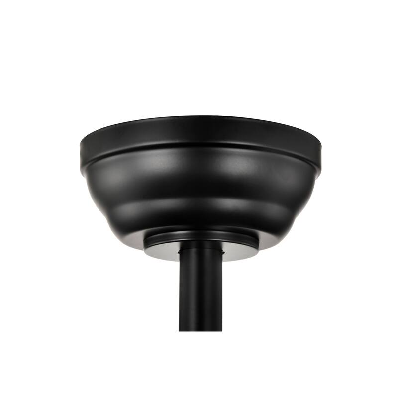 Matte Black/Brushed Nickel 52 in. Integrated LED Indoor 5-Blade Ceiling Fan with Pull Chain