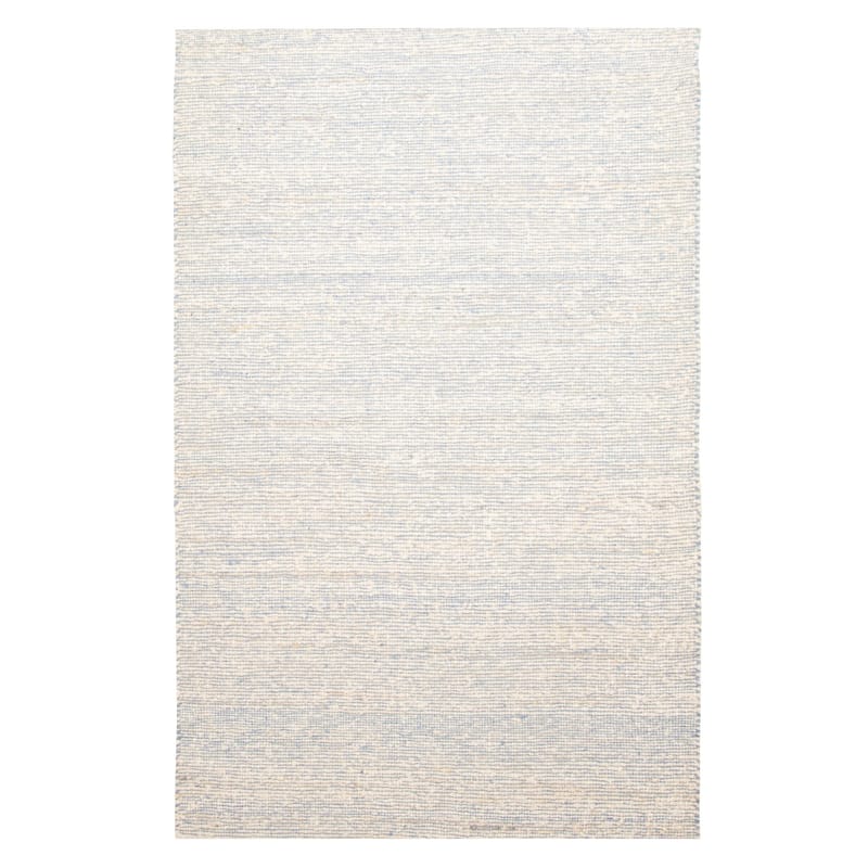 ECARPETGALLERY Braid weave Sienna Light Blue Wool Rug - 5'1 x 8'3