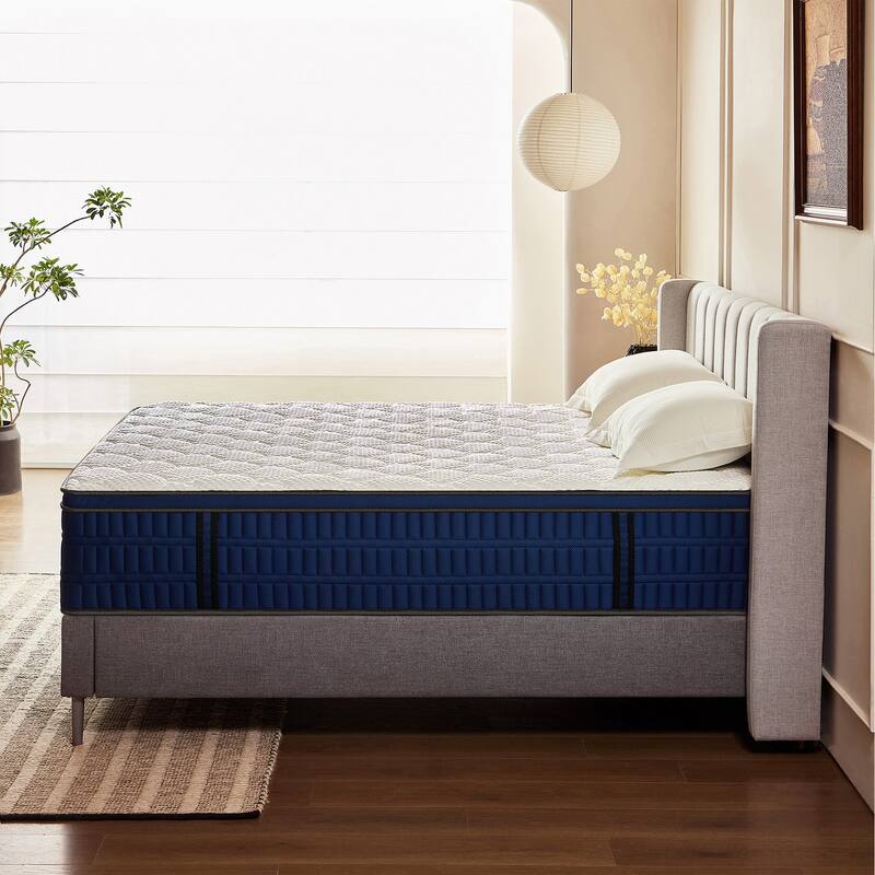 14 inch Hybrid Mattress Medium-Firm Gel Memory Foam Fiberglass-Free