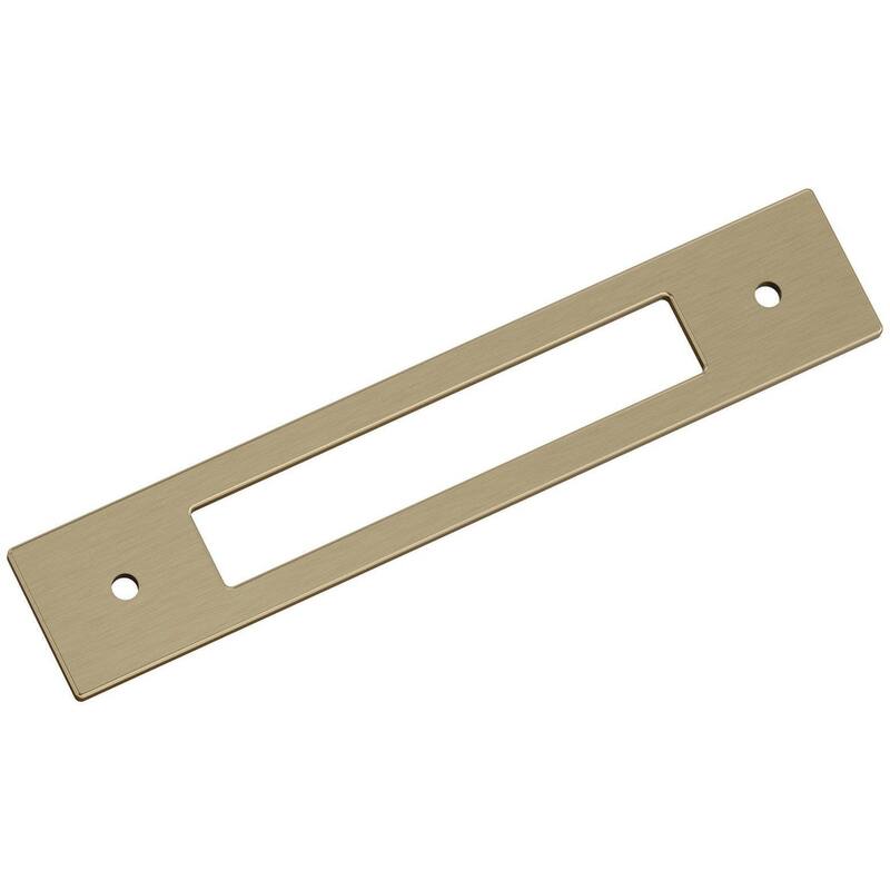Amerock BP37783 Medora 6-5/16" Backplate for 5-1/16" Center to Center - Golden Champagne