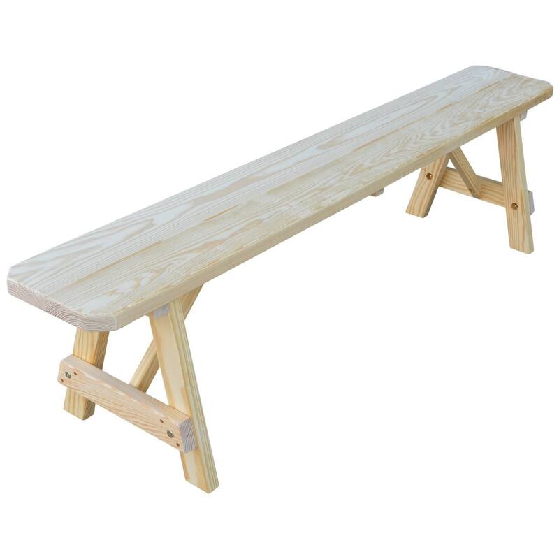 Pine 6' Traditional Bench