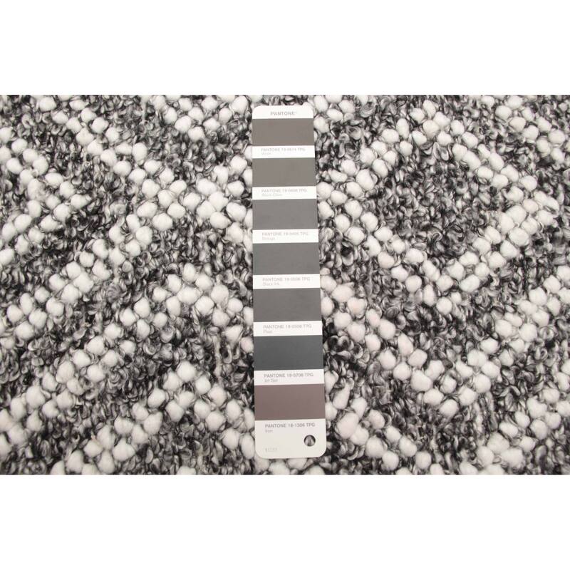 ECARPETGALLERY Braid weave Sienna Black Wool Rug - 5'2 x 7'5