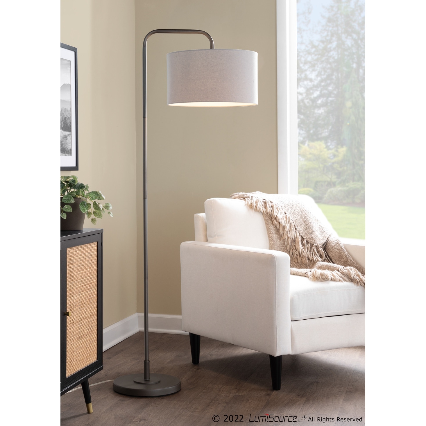 Porch & Den Sandpine Arc Floor Lamp