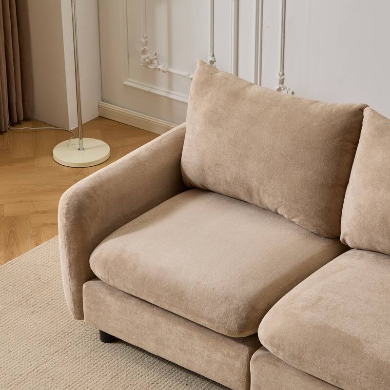 Christopher Knight Home - Evelyn Modern 2-Seater Modular Upholstery Sectional Loveseat Sofa